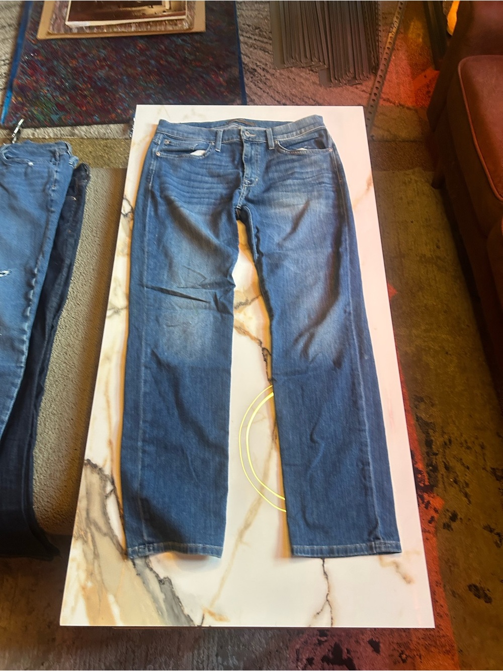 Joe's Jeans Brixton Straight-and Narrow Leg Medium Blue Denim